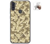 Tumundosmartphone Funda Gel Tpu para Samsung Galaxy A11 / M11 diseño Sand Camuflaje Dibujos
