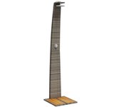 vidaXL Ducha de Exterior para Piscina Mueble Ratán PE Madera Acacia Color Beige,  Gris,  Negro y mas