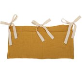 Bolsa para Cuna de Bebe, Bolsa para cochecito de Bebe, Algodón Puro, Doble rejilla, pañal, biberón, Juguetes de dentición, Bolsa de almacenamiento decorativo
