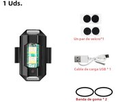 Universal Strobe Light for Motorcycle USB Car Warning Lamp LED Anti-Collision Bike Drone Night Flying Mini Flashing Signal Light