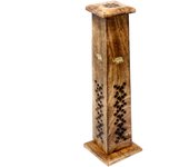 Box of 2 Tapered Incense Tower - Mango Wood