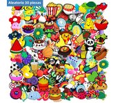 Lots of Random Style Shoe Charms for Sandals, 10/30/50/100Pcs Assorted Varieties PVC Shoe Decorations Accessories