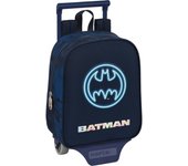SAFTA | MOCHILA CON CARRO 805 BATMAN "LEGENDARY" - Mochila Escolar Licencia Oficial - Diseño Ergonómico - Amplio Espacio de Almacenamiento - Bolsillos Multifuncionales