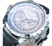 JARAGAR 212 Fashion Men's Automatic Mechanical Watch Waterproof Stainless Steel Calendar Luminous Luxury Business Man Watches