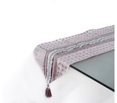 Camino 30*180 rosa flor de lis con tira sophie  Material: Poliester Medidas (Ancho*Alto*Fondo): 30*180*0.5Presume de casa