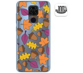 Tumundosmartphone Funda Gel Transparente Xiaomi Redmi Note 9 Diseño Otoño Dibujos Personalizada
