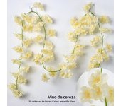 186cm Artificial Flowers Cherry Blossom Wisteria Garland Hanging Vine Silk Sakura or Wedding Garden Arch Wall Home Party Decor
