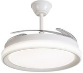 Ibelán - Ventilador de techo retráctil blanco Venecia DC