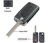 YIQIXIN Remote Car Key Shell Cover For Peugeot 207 307 308 407 607 807 For Citroen C2 C3 C4 C5 C6 HU83/VA2 Blade CE0523 CE0536