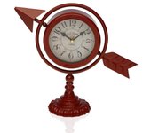 Reloj de Mesa Versa Granate Flecha completa Metal (23 x 16 x 8 cm)