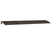 marquesina de puerta policarbonato negro 400x100 cm