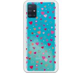 Funda original compatible con Samsung Galaxy A51 - Corazoncitos de colores