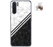 Tumundosmartphone Funda Gel Tpu para Oppo A91 diseño Mármol 01 Dibujos
