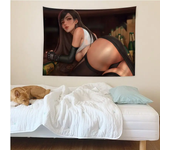 Final Fantasy 7 Alice Tifa Hippie Wall Hanging Tapestries Art Science Fiction Room Home Decor Wall Art Decor