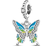 Animal Collection Silver Plated French Bulldog Cat Butterfly Ladybug Charms Beads fit Original Bracelet Jewelry Making
