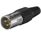Conector canon-XLR macho aéreo de 3 pines