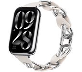 For Xiaomi Mi Band 8 Pro Smart wacth band Leather Strap+Metal For Redmi Watch 4 Bracelet For Mi Band 8 Pro  Breathable Straps