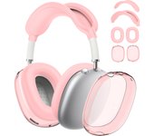 4 in 1 Silicone + TPU Clear Cover Case Shockproof Ear Pad Ear Cups Headband Cover Ear Cushion/Ear Muff Protector for AirPods Max