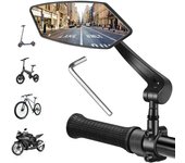 Espejo retrovisor de bicicleta, Espejo retrovisor de scooter eléctrico, Espejo retrovisor de bicicleta eléctrica universal de alta calidad ajustable 360° Izquierda