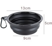 350ml Collapsible Dog Pet Folding Silicone Bowl Outdoor Travel Portable Puppy Food Container Feeder Dish Bowl Pet supplies