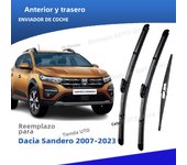 LHD Front Rear Windshield Wiper Blades For Dacia Sandero Stepway Streetway 2007 - 2023 Accessories 2008 2012 2013 2016 2018 2020