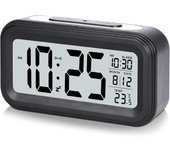 Reloj despertador digital con badería, función de Repetición, rápido de usar