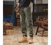Spring and Autumn Pure Cotton Loose Casual Pants Men's Amikaki Trendy Brand All Cotton Straight Tube Workwear Pants