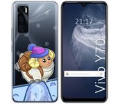 Funda Silicona Transparente para Vivo Y70 diseño Cabra Dibujos