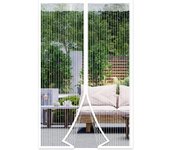Mosquitera de puerta magnética, Cortina magnética para Puertas, Antimosquitos, Puerta de balcón, sala de estar, puerta de pati