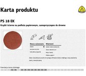 Klingspor krążek ścierny samoprzyczepny 150mm  ps18ek gr.220 /50szt.