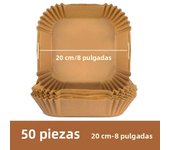 Air Fryer 50/100PCS Bakeware Disposable Paper Tray Non-Stick Mat Oil-proof Liner Non-Stick Mat for Kitchen Oven Baking Paper
