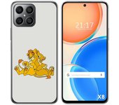 Funda Silicona para Huawei Honor X8 diseño Leones Dibujos