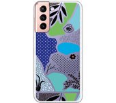 Funda compatible con Samsung Galaxy S21 - S30 (4G/5G) - garden collage