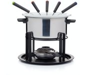 KitchenCraft Juego de Fondue 3 en 1 con Tenedores Codificados por Colores (para Fondue de Chocolate, Carne y Queso)