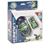 Juguete de coche de carreras de alta velocidad 2 en 1 con eyección de fricción anticolisión regalo para niños