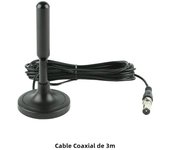 Digital TV Antenna with Signal Booster Suction Cup TV Antenna 50 Mile Range 25DBI Plug Play 1080P Antenna Outdoor Indoor Antenna