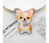 Cartoon Cute Animal Dog Expanding Stand Grip Mobile Phone Holder for IPhone 15 14 13 Samsung Pocket Socket Griptok Flip Bracket