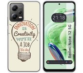 Funda Silicona para Xiaomi Redmi Note 12 5G diseño Creativity Dibujos