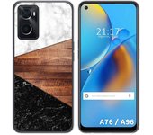 Funda Silicona para Oppo A76 / A96 diseño Mármol 11 Dibujos