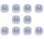 Paquete de 10 canillas de plastico para maquinas de coser domesticas