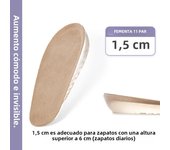 Invisible Height Increasing Shoe Insoles Quality Gel Insole for Feet Silicone Shoe Pads Shock Absorbing Shoe Sole 1Pair
