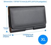 4.0 - 7.2 inch Cell Phone Belt Clip Holster Pouch for iphone 15 14 Pro Max Samsung S24 S23 Ultra Xiaomi Leather Cover Belt Bag