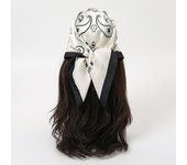 70cm Paisley Print Muslim Hijab Women Bandanas Square Silk Scarf Headband Handkerchief Neckerchief Hairscarf Scarves Luxury