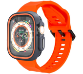 Silicone Sport Strap+Case for Apple Watch 9 8 7 6 SE 5 Ultra 2 Belt Bracelet Iwatch Series 49mm 45mm 41mm 44mm Protective Cover