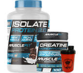 Pack Proteina ISO 2000g + Creatina 300g + Shaker (regalo)  - Musclefit  MuscleCult  Aumento Muscular