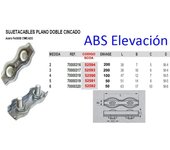 Avl sujetacables plano doble  4  cincado 70000318
