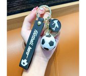 Football Keychain For Fan PVC Soft Glue Soccer Pendant Keychain Accessories Bag Decoration Qatar Cup Souvenirs Key Chain Gifts