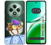 Tumundosmartphone Funda Silicona Transparente para Oppo Reno 12FS 4G / 12 FS 5G diseño Cabra Dibujos