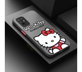 Cartoon Anime Cat Hello Kitty For OPPO A55 A54S A53S A52 A33 A32 A31 A16S A16K A15S A11S A9 A5 Frosted Translucent Phone Case