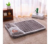 Cama para perros de tamaño mediano, lavable, impermeable, cálida, para gatos de interior, cama tipo percha, liquidación, bonito sofá para gatitos, cojín rectangular económico, cama para perros pequeños, alfombra mullida divertida para mascotas PBD008-50gr